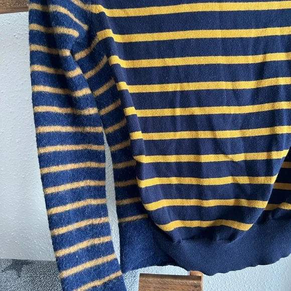 La Linge Wool Cashmere blend striped crew neck sweater - Picture 3 of 6